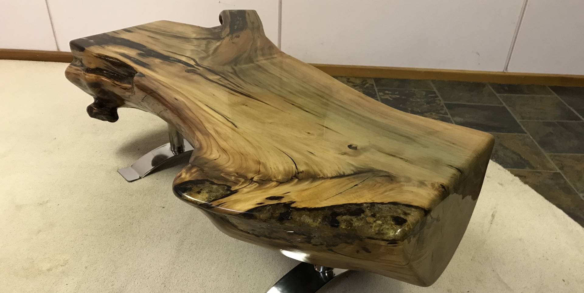 Headlog table from Kauri Craft and Furniture in Auckland